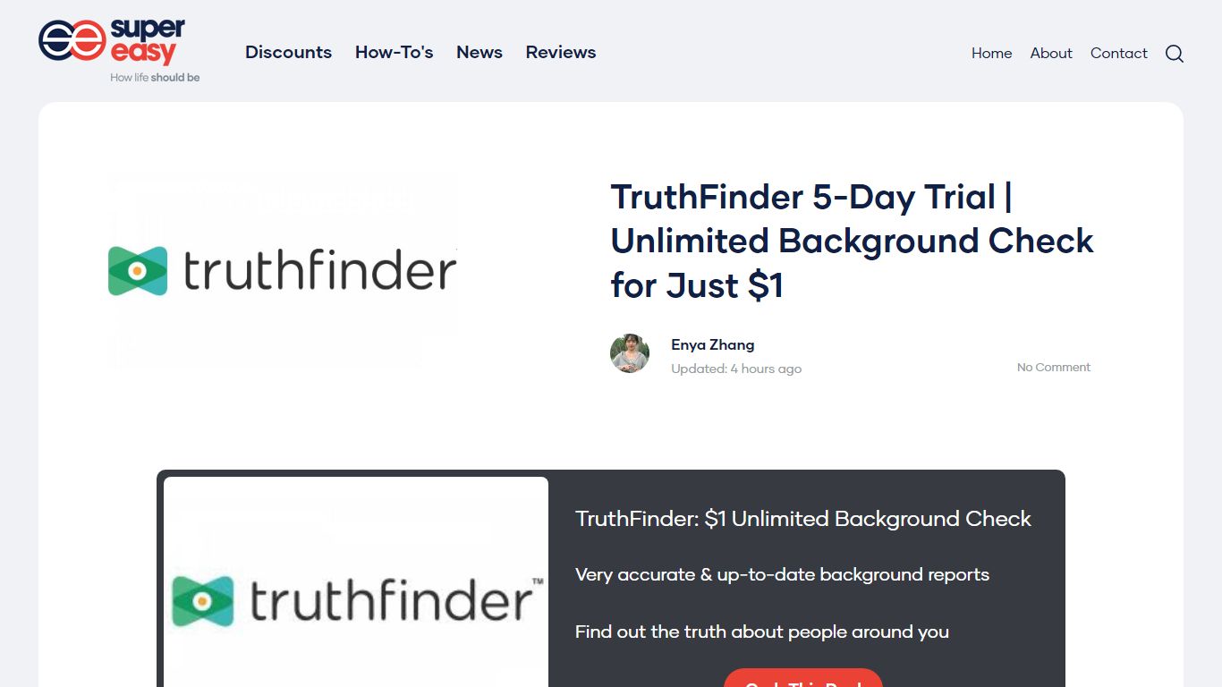 TruthFinder 5-Day Trial | Unlimited Background Check for Just $1